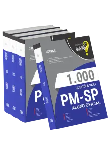 Livro 1000 Questões Gabaritadas para PM-SP - Aluno-Oficial