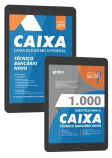 Combo Caixa - Técnico Bancário Novo - Apostila + 1.000 Questões Gabaritadas - Digital