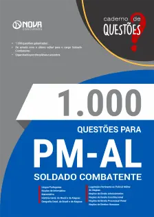 Livro 1000 Questões Gabaritadas para PM-AL - Soldado Combatente