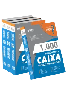 Livro 1000 Questões Gabaritadas para CEF - Técnico Bancário Novo
