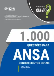 Livro 1000 Questões Gabaritadas para ANSA - Conhecimentos Gerais