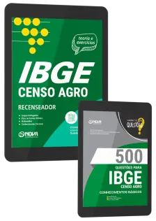 Combo IBGE Temporário 2026 - Censo Agro - Recenseador