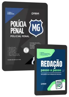 Combo Polícia Penal MG 2025 - Policial Penal - Apostila + Livro de Redação (pós-edital)
