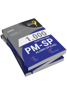 Livro 1000 Questões Gabaritadas para PM-SP - Aluno-Oficial