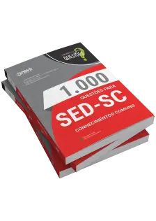 Livro 1000 Questões Gabaritadas para SED-SC - Conhecimentos Comuns