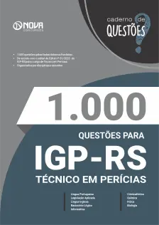 Livro 1.000 Questões Gabaritadas para o IGP-RS - Técnico em Perícias