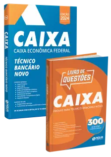 Combo Impresso Caixa - Técnico Bancário - Apostila + 300 Questões Comentadas