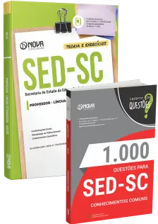 Combo SED-SC 2026 - Professor - Língua Estrangeira - Inglês