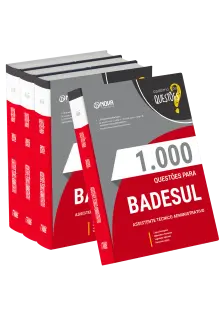 Livro 1000 Questões Gabaritadas para BADESUL - Assistente Técnico Administrativo