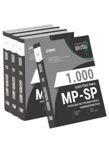 Livro 1000 Questões Gabaritadas para MP-SP - Auxiliar de Promotoria I