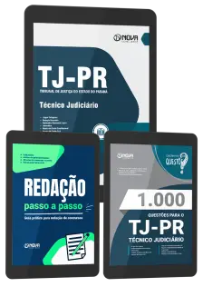 Combo TJ PR - Técnico Judiciário - 3 em 1 (Pós-Edital)