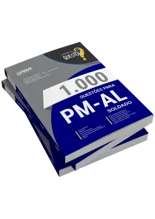 Livro 1000 Questões Gabaritadas para PM-AL - Soldado