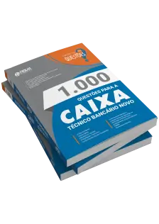 Livro 1000 Questões Gabaritadas para CEF - Técnico Bancário Novo
