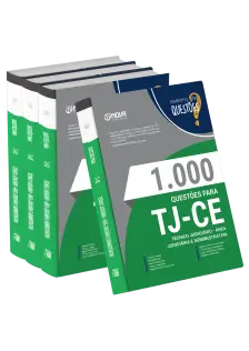 Livro 1000 Questões Gabaritadas para TJ-CE  - Técnico Judiciário - Área Judiciária e Administrativa
