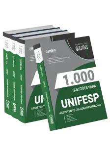 Livro 1000 Questões Gabaritadas para UNIFESP - Assistente em Administração