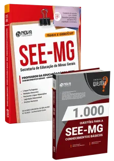 Combo Impresso SEE-MG - Professor de Educação Básica - PEB - Comum a Todos os Cargos
