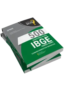 Livro 500 Questões Gabaritadas para IBGE Temporário 2026 - Censo Agro - Conhecimentos Gerais