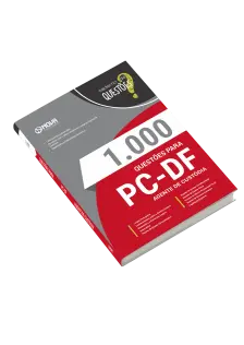 Livro 1000 Questões Gabaritadas para PC DF - Agente de Custódia