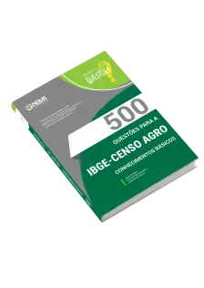 Livro 500 Questões Gabaritadas para IBGE Temporário - Conhecimentos Básicos