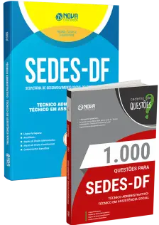 Combo SEDES-DF 2026 - Técnico Administrativo - Técnico em Assistência Social