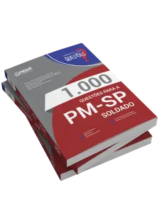 Livro 1000 Questões Gabaritadas para PM-SP - Soldado
