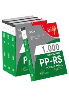 Livro 1000 Questões Gabaritadas para PP-RS - Policial Penal