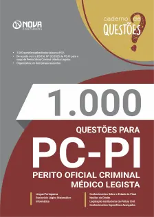 Livro 1.000 Questões Gabaritadas para o PC PI - Perito Oficial Criminal - Médico Legista