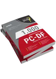 Livro 1000 Questões Gabaritadas para PC DF - Agente de Custódia