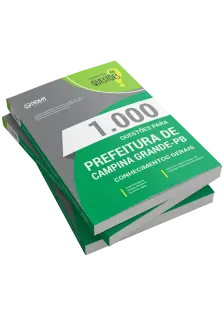 Livro 1000 Questões Gabaritadas para Prefeitura de Campina Grande - PB - Conhecimentos Gerais
