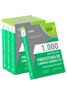 Livro 1000 Questões Gabaritadas para Prefeitura de Campina Grande - PB - Conhecimentos Gerais
