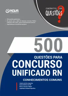 Livro 500 Questões Gabaritadas para Unificado RN - Conhecimentos Comuns