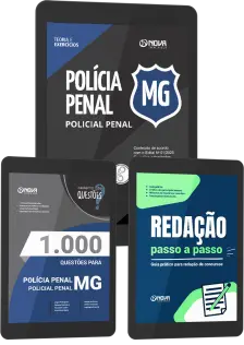 Combo Polícia Penal MG 2025 - Policial Penal - 3 em 1 (pós-edital)