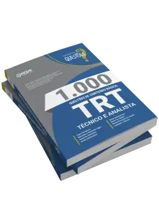 Livro 1.000 Questões Gabaritadas de Conteúdo Básico - TRT - Técnico e Analista