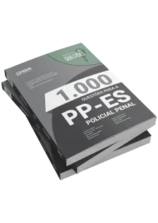 Livro 1.000 Questões Gabaritadas para o PP-ES - Policia Penal