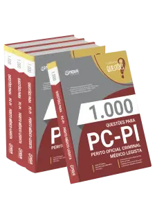 Livro 1.000 Questões Gabaritadas para o PC PI - Perito Oficial Criminal - Médico Legista