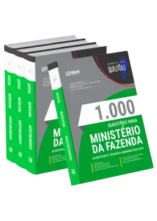 Livro 1000 Questões Gabaritadas para Ministério da Fazenda - Assistente Técnico Administrativo (ATA)