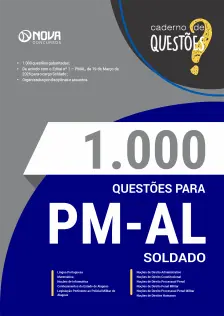 Livro 1000 Questões Gabaritadas para PM-AL - Soldado