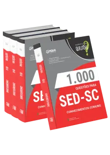 Livro 1000 Questões Gabaritadas para SED-SC - Conhecimentos Comuns