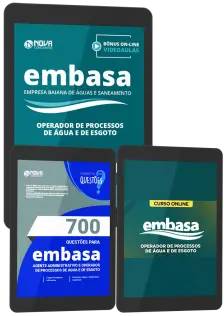 Combo Digital EMBASA - Operador de Processos de Água e de Esgoto