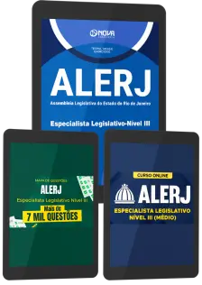 Combo ALERJ 2025 - Especialista Legislativo Nível III - 3 em 1 (pós-edital)