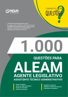 Livro 1.000 Questões Gabaritadas para o ALEAM - Agente Legislativo - Assistente Técnico Administrativo