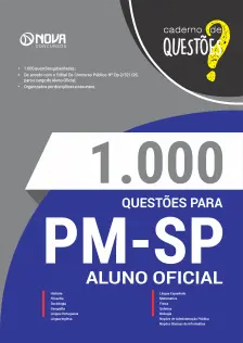 Livro 1000 Questões Gabaritadas para PM-SP - Aluno-Oficial