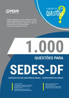 Livro 1000 Questões Gabaritadas para SEDES-DF - Especialista em Desenvolvimento e Assistência Social (EDAS)