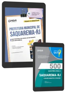 Combo Prefeitura de Saquarema-RJ 2026 - Profissional de Apoio ao Estudante com Deficiência