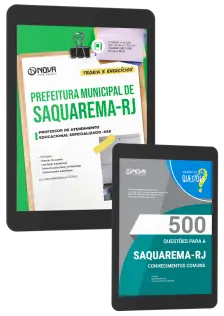 Combo Prefeitura de Saquarema-RJ 2026 - Professor de Atendimento Educacional Especializado - AEE