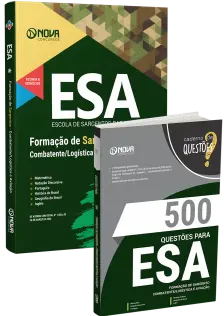 Combo ESA 2026 - Curso de Formação de Sargento - Área: Combatente/Logística e Aviação