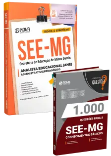 Combo SEE-MG - Analista Educacional (ANE) - Administrativo/Pedagógico