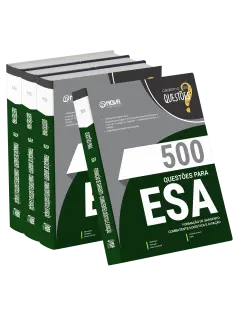 Livro 500 Questões Gabaritadas para ESA - Curso de Formação de Sargento - Área: Combatente/Logística e Aviação