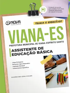 Apostila Prefeitura de Viana-ES 2025 - Assistente de Educação Básica