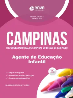 Apostila Prefeitura de Campinas - SP em PDF - Agente de Educação Infantil